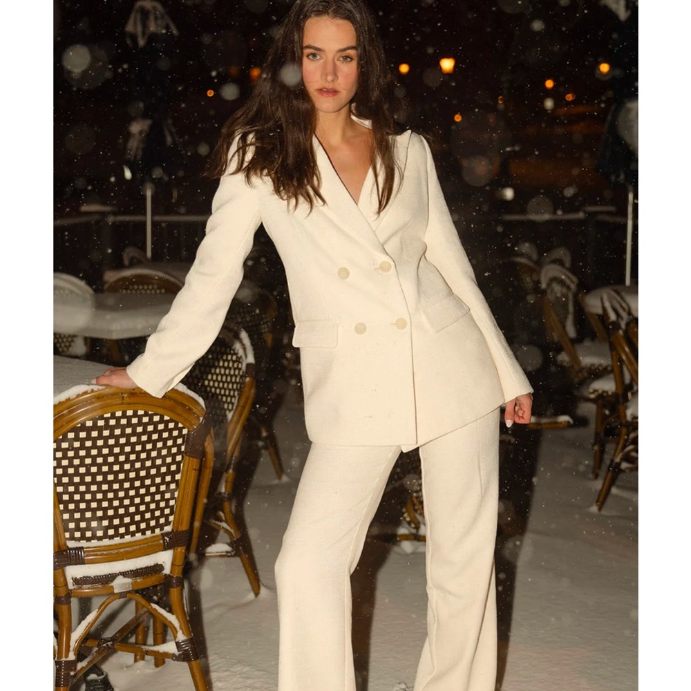 Yellow the label Alfie blazer off white cream